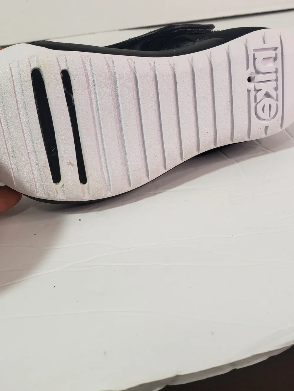 Nike Black/White Sunray Protest 3 Foam Water-Ready Slip-On Adjustable Strap Shoe